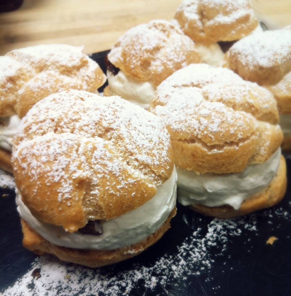 image of Origin Bakery's Brandied Fig and White Chocolate Chantilly Cream Puffs