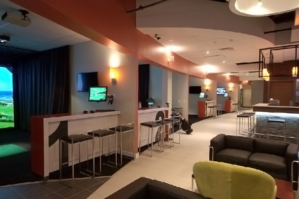 image of the golf lounge in Toronto