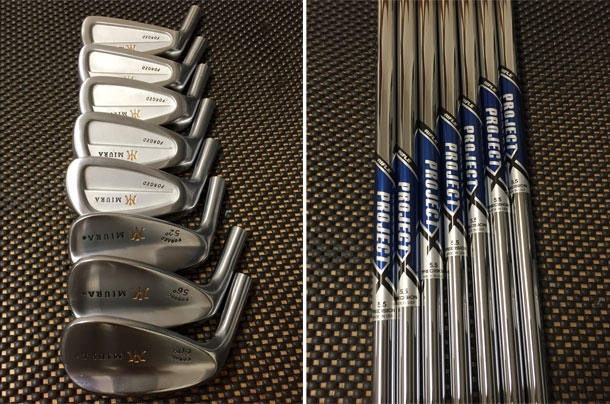 images of miura golf heads and project x shafts