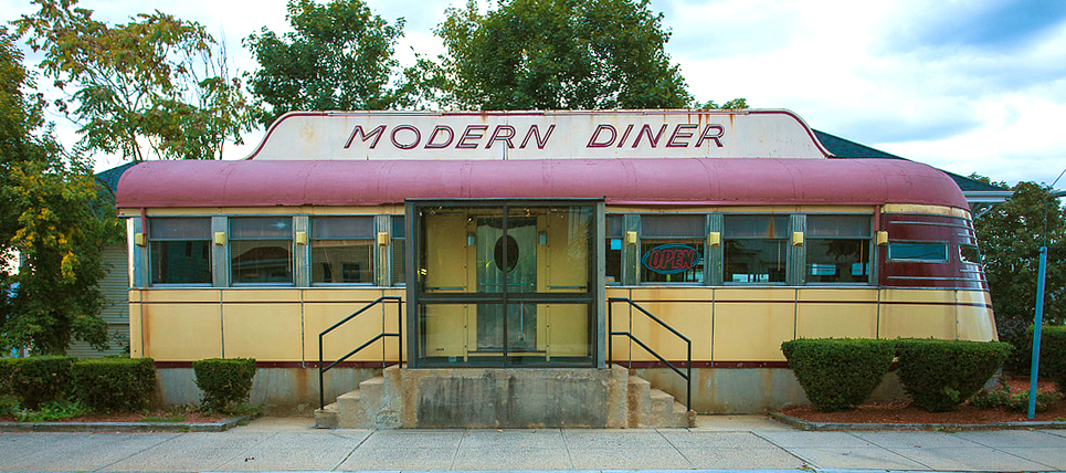 image of the modern diner in pawtucket, rhode island 