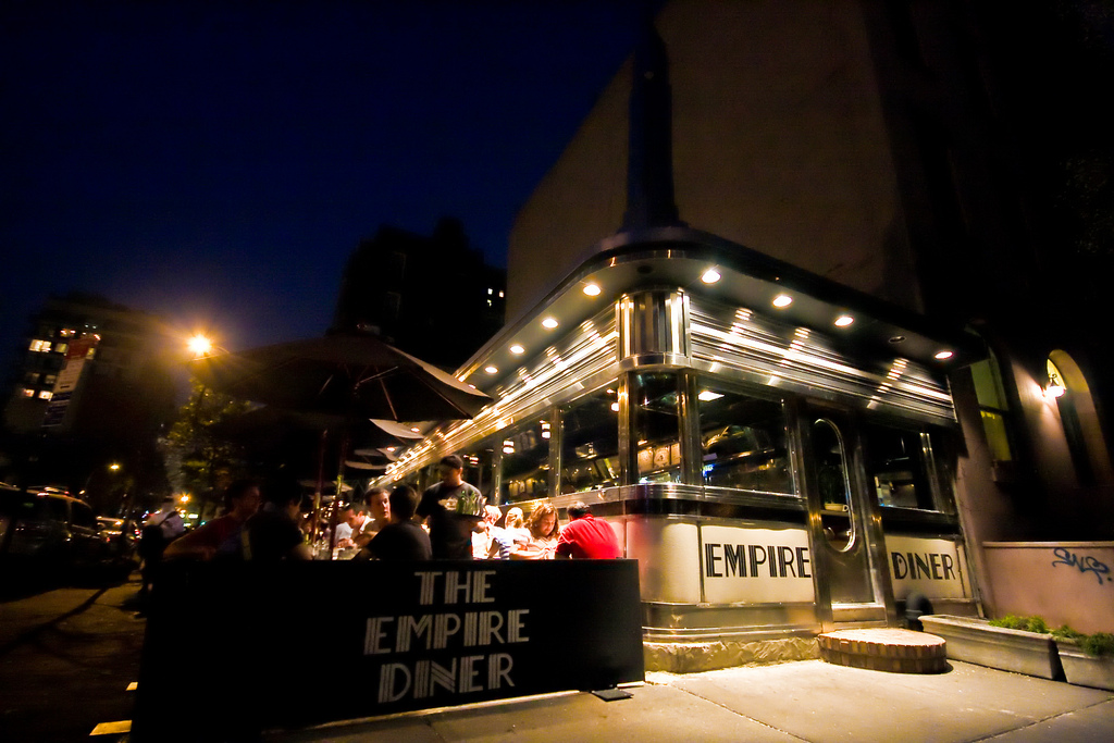 image of the empire diner in manhattan