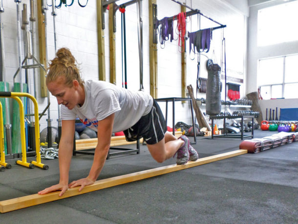 image of a woman training at StrengthBox 