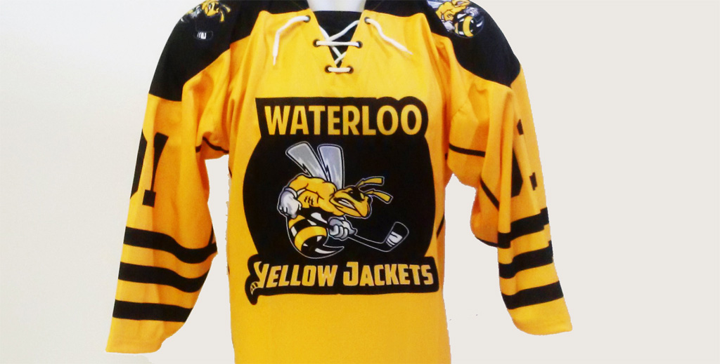A sublimated hockey jersey. 